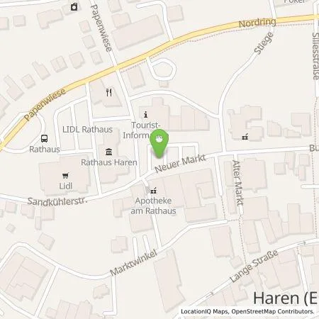 Standortübersicht der Tankstelle Westenergie Metering GmbH in 49733 Haren