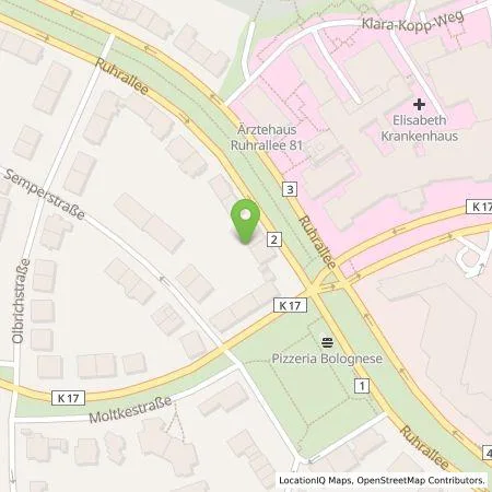 Standortübersicht der Tankstelle Westenergie Metering GmbH in 45128 Essen