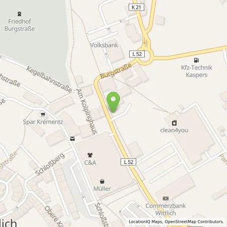 Standortübersicht der Tankstelle Westenergie Metering GmbH in 54516 Wittlich