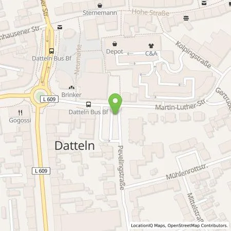 Standortübersicht der Tankstelle Westenergie Metering GmbH in 45711 Datteln