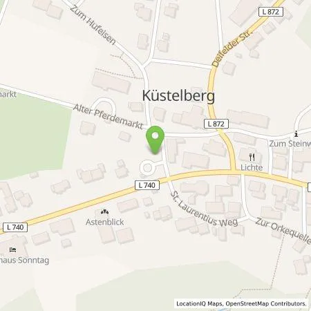 Standortübersicht der Tankstelle Westenergie Metering GmbH in 59964 Medebach