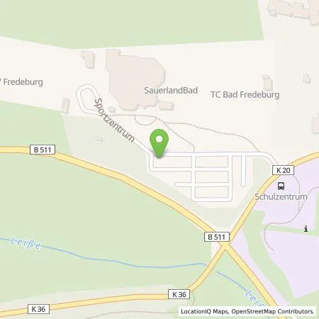 Standortübersicht der Tankstelle Westenergie Metering GmbH in 57392 Schmallenberg