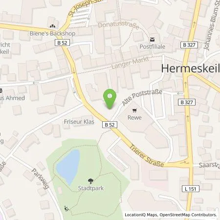 Standortübersicht der Tankstelle Westenergie Metering GmbH in 54411 Hermeskeil