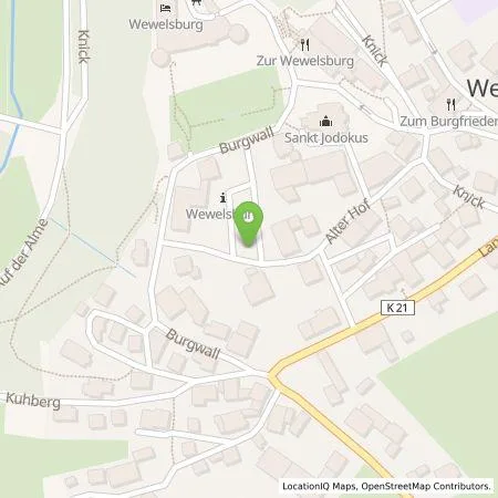 Standortübersicht der Tankstelle Westenergie Metering GmbH in 33142 Büren