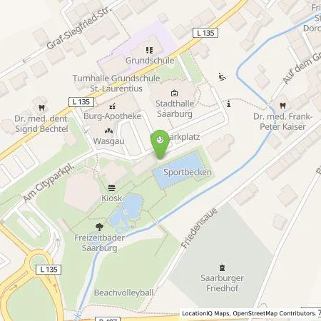 Standortübersicht der Tankstelle Westenergie Metering GmbH in 54439 Saarburg