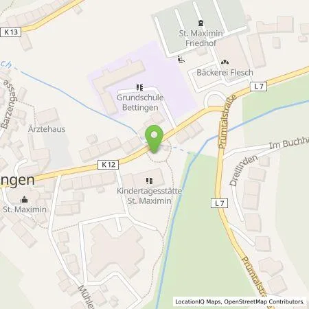 Standortübersicht der Tankstelle Westenergie Metering GmbH in 54646 Bettingen