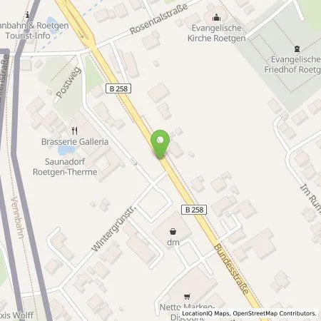 Standortübersicht der Tankstelle Westenergie Metering GmbH in 52159 Roetgen