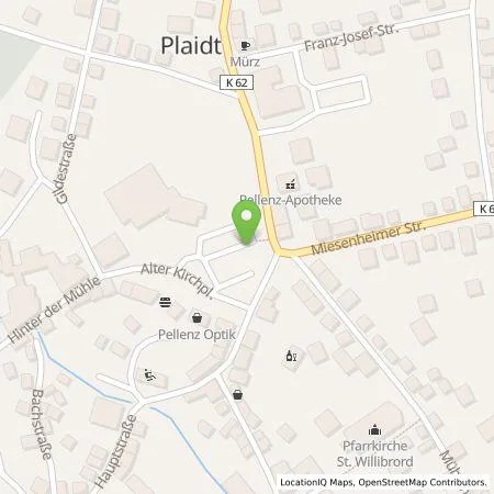 Standortübersicht der Tankstelle Westenergie Metering GmbH in 56637 Plaidt