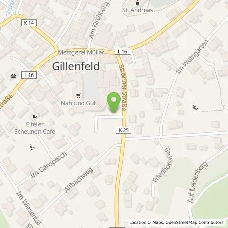 Standortübersicht der Tankstelle Westenergie Metering GmbH in 54558 Gillenfeld