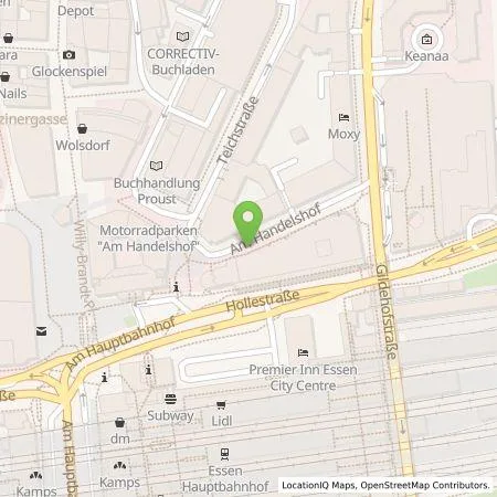 Standortübersicht der Tankstelle Westenergie Metering GmbH in 45127 Essen