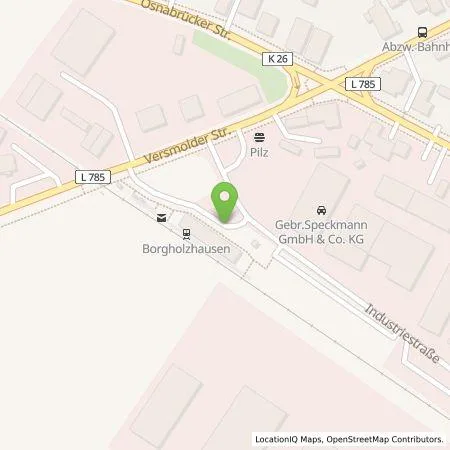 Standortübersicht der Tankstelle Westenergie Metering GmbH in 33829 Borgholzhausen