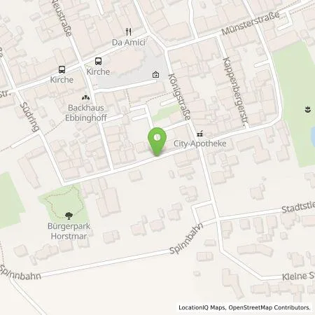Standortübersicht der Tankstelle Westenergie Metering GmbH in 48612 Horstmar