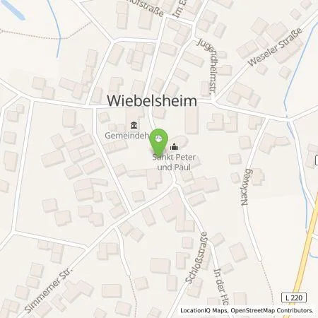 Standortübersicht der Tankstelle Westenergie Metering GmbH in 56291 Wiebelsheim