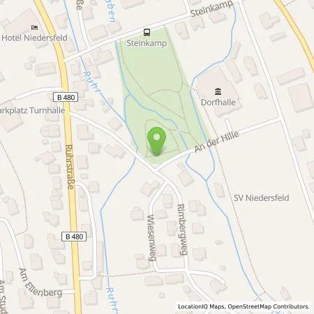 Standortübersicht der Tankstelle Westenergie Metering GmbH in 59955 Winterberg