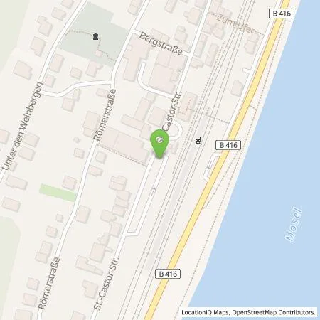 Standortübersicht der Tankstelle Westenergie Metering GmbH in 56253 Treis-Karden