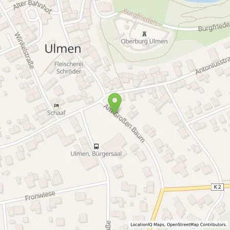 Standortübersicht der Tankstelle Westenergie Metering GmbH in 56766 Ulmen