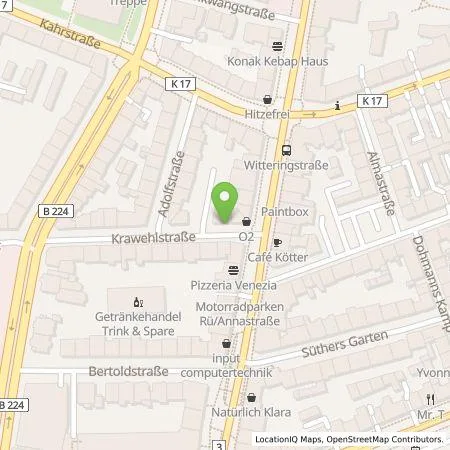 Standortübersicht der Tankstelle Westenergie Metering GmbH in 45130 Essen