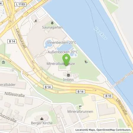 Standortübersicht der Tankstelle EnBW mobility+ AG und Co.KG in 70190 Stuttgart