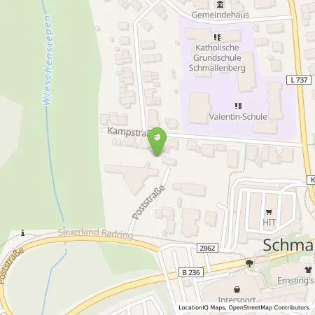 Standortübersicht der Tankstelle Westenergie Metering GmbH in 57392 Schmallenberg