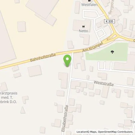 Standortübersicht der Tankstelle Westenergie Metering GmbH in 49201 Dissen am Teutoburger Wald