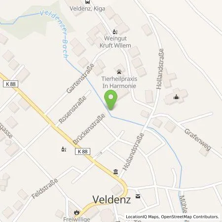 Standortübersicht der Tankstelle Westenergie Metering GmbH in 54472 Veldenz