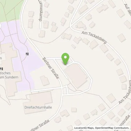 Standortübersicht der Tankstelle Westenergie Metering GmbH in 59846 Sundern (Sauerland)