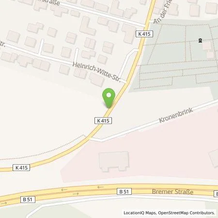 Standortübersicht der Tankstelle Westenergie Metering GmbH in 49179 Ostercappeln