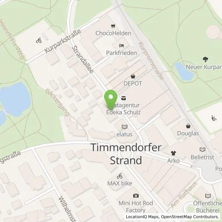 Standortübersicht der Tankstelle Westenergie Metering GmbH in 23669 Timmendorfer Strand
