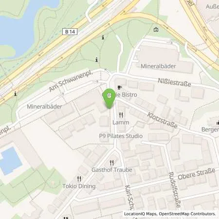 Standortübersicht der Tankstelle EnBW mobility+ AG und Co.KG in 70190 Stuttgart