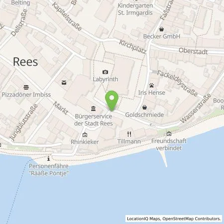 Standortübersicht der Tankstelle Westenergie Metering GmbH in 46459 Rees