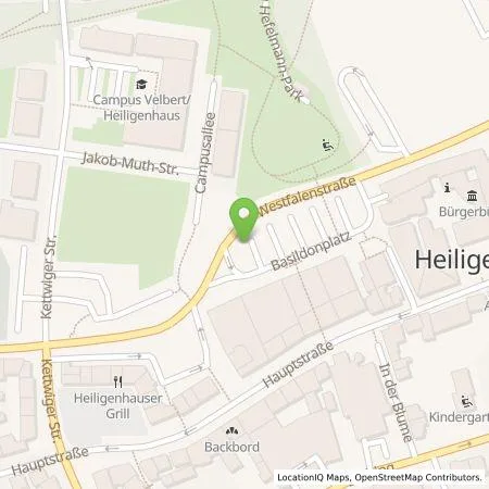 Standortübersicht der Tankstelle Westenergie Metering GmbH in 42579 Heiligenhaus