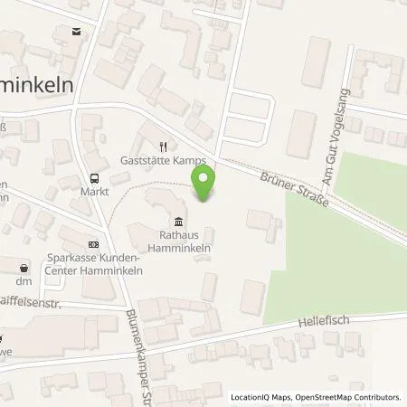 Standortübersicht der Tankstelle Westenergie Metering GmbH in 46499 Hamminklen