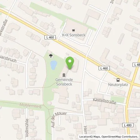 Standortübersicht der Tankstelle Westenergie Metering GmbH in 47665 Sonsbeck
