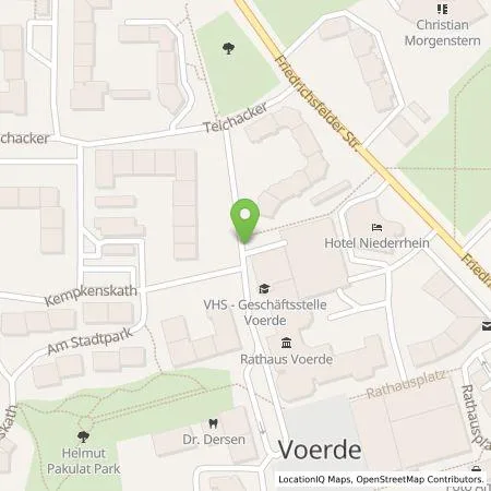 Standortübersicht der Tankstelle Westenergie Metering GmbH in 46562 Voerde