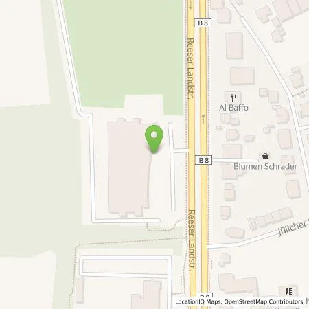 Standortübersicht der Tankstelle Westenergie Metering GmbH in 46483 Wesel