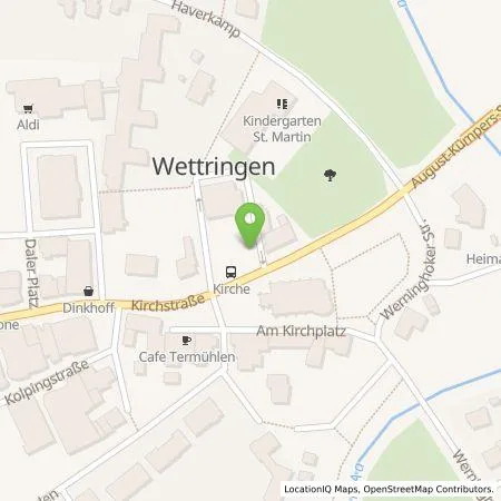 Standortübersicht der Tankstelle Westenergie Metering GmbH in 48493 Wettringen