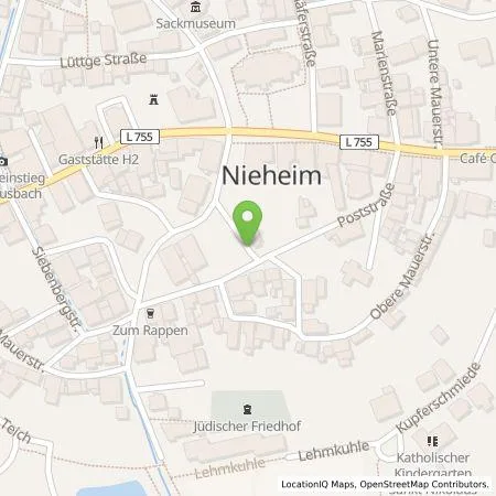 Standortübersicht der Tankstelle Westenergie Metering GmbH in 33039 Nieheim