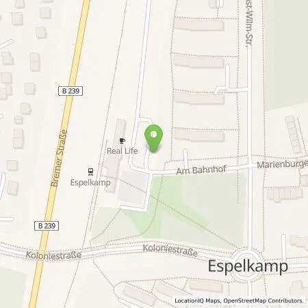 Standortübersicht der Tankstelle Westenergie Metering GmbH in 32339 Espelkamp