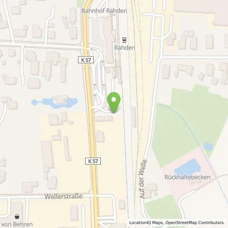 Standortübersicht der Tankstelle Westenergie Metering GmbH in 32369 Rahden