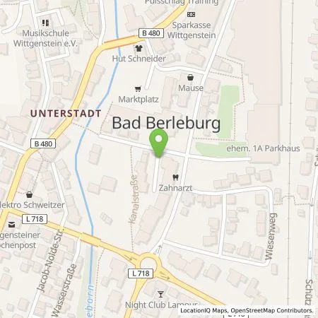 Standortübersicht der Tankstelle Westenergie Metering GmbH in 57319 Bad Berleburg