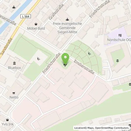 Standortübersicht der Tankstelle Westenergie Metering GmbH in 57072 Siegen
