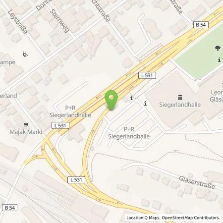 Standortübersicht der Tankstelle Westenergie Metering GmbH in 57072 Siegen