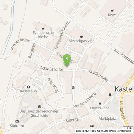 Standortübersicht der Tankstelle Westenergie Metering GmbH in 56288 Kastellaun