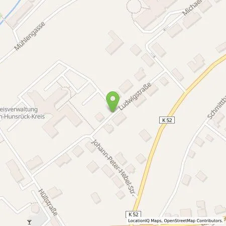 Standortübersicht der Tankstelle Westenergie Metering GmbH in 55469 Simmern