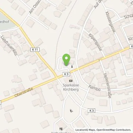 Standortübersicht der Tankstelle Westenergie Metering GmbH in 55481 Kirchberg (Hunsrück)