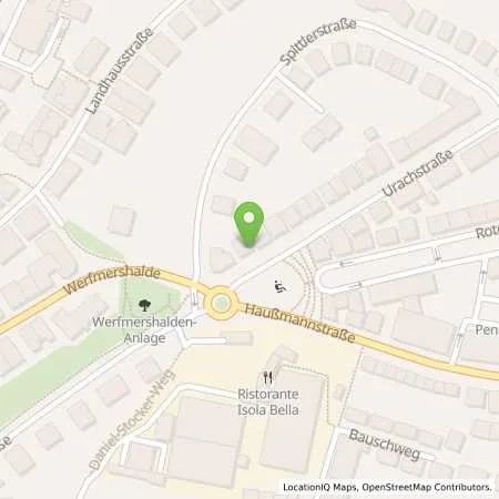 Standortübersicht der Tankstelle Stadtwerke Stuttgart GmbH in 70190 Stuttgart