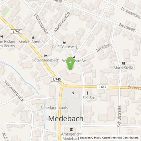 Standortübersicht der Tankstelle Westenergie Metering GmbH in 59964 Medebach