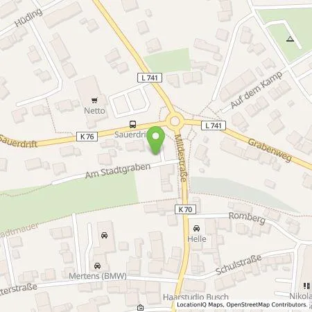 Standortübersicht der Tankstelle Westenergie Metering GmbH in 59602 Rüthen