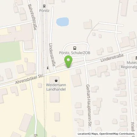 Standortübersicht der Tankstelle Westenergie Metering GmbH in 23684 Pönitz