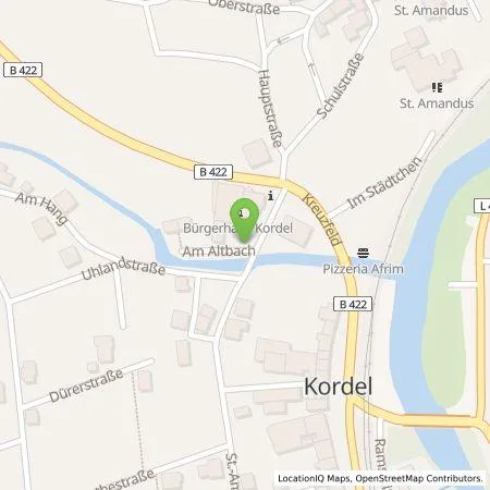 Standortübersicht der Tankstelle Westenergie Metering GmbH in 54306 Kordel